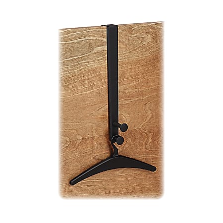 Quartet® Over-the-Door Hook, Double Posts, 1 Hanger Included, Black - 2 Hooks - for Garment - Metal - Black - 1 Each