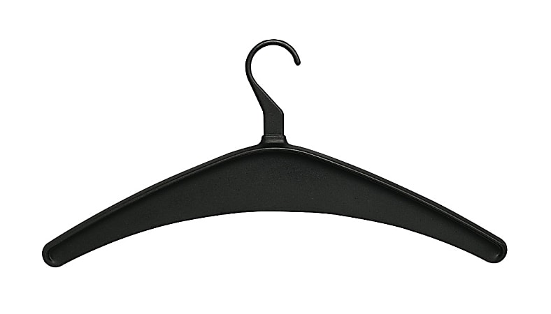 Quartet® Garment Hangers, Black, Pack Of 12