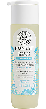 The Honest Company Baby Shampoo & Body Wash, Fragrance Free, 10 Oz