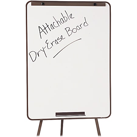 Quartet® Attachable Non-Magnetic Dry-Erase Whiteboard For Steel Tripod Display Easel, 29" x 40", Steel Frame With Silver Finish
