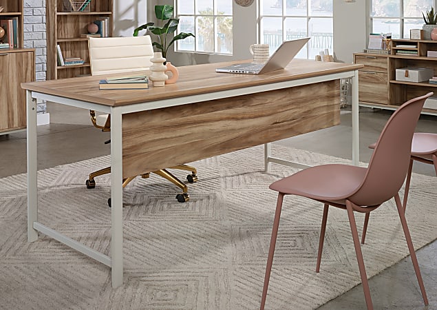 Sauder Bergen Circle Modesty Panel For 60 Desks 12 78 H x 53 18 W x 4 14 D  Kiln Acacia - Office Depot