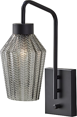 Adesso® Belfry Wall Lamp, 16-1/2”H x 6-1/2”W, Smoke