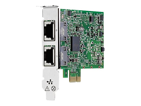 HPE 332T - Network adapter - PCIe 2.0 low profile - Gigabit Ethernet x 2 - for ProLiant DL360 Gen10, DL388p Gen8