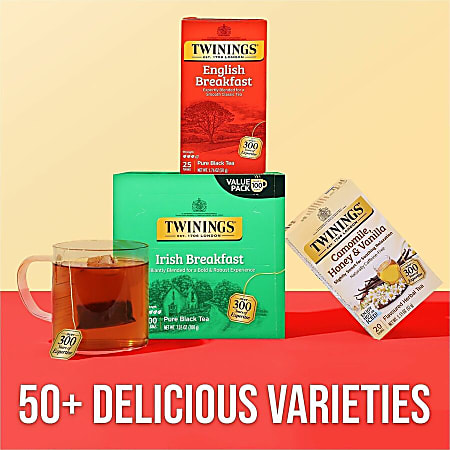 Twinings English Breakfast Tea Bags 25Box - Office Depot