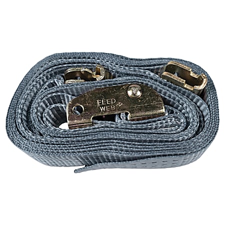 Monster Trucks Webbed Polyester Strap With Cambuckle, 16’ x 2”, Gray