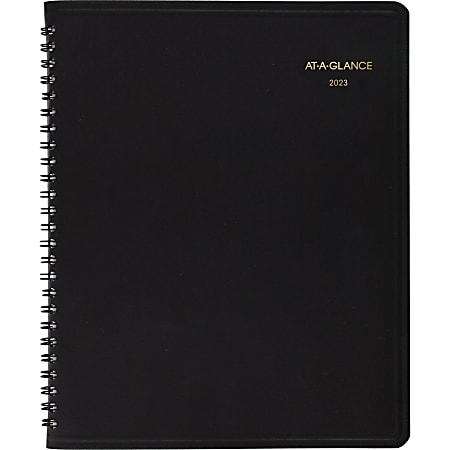 AT-A-GLANCE Large Print 2023 RY Monthly Planner, Black, Medium, 7" x 8 3/4"