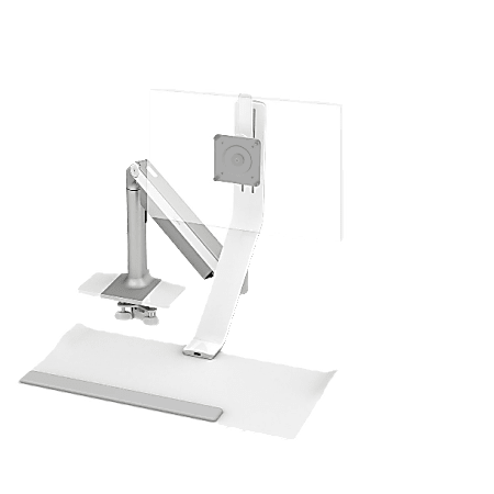 Humanscale® QuickStand Lite For Light Monitor, Single Screen Up To 11 Lb, Silver