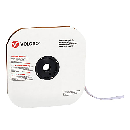 1/2 WHITE VELCRO® BRAND LOOP ADHESIVE BACKED