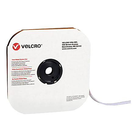 VELCRO® Brand Tape Roll, Loop, 5/8" x 75&#x27;,