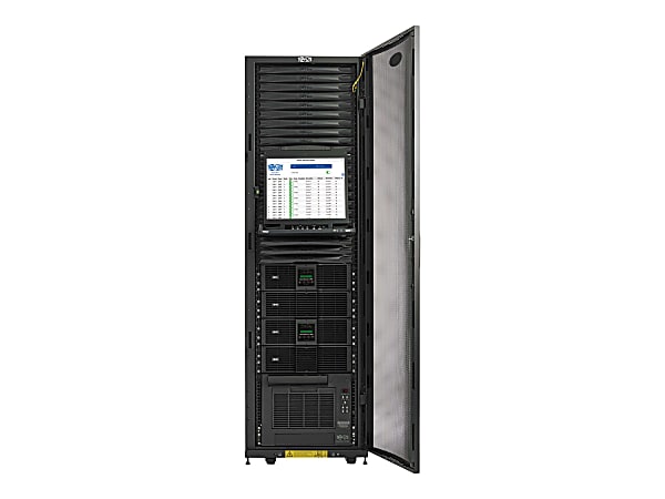 Tripp Lite EdgeReady Micro Data Center - 34U, (2) 6 kVA UPS Systems (N+N), Network Management and Dual PDUs, 208/240V Assembled/Tested Unit - Rack cabinet - floor-standing - 34U - 19"