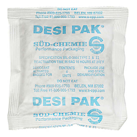 Tyvek Clay Desiccants - 5 Gallon Pail 1 1/2" x 3 1/4" x 1/4", Case of 550