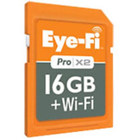 Eye-Fi Pro X2 16 GB Class 10 SDHC - 1 Year Warranty