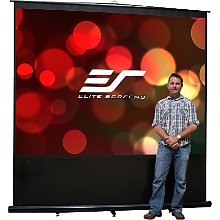 Elite Screens Reflexion Series - 120-INCH 4:3, Manual Pull Up, Movie Home Theater 8K / 4K Ultra HD 3D Ready, 2-YEAR WARRANTY, FM120V