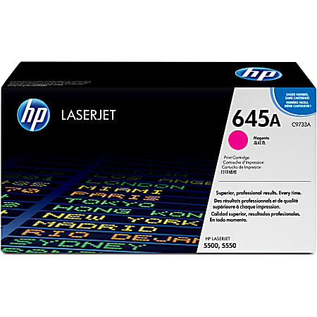 HP 645A Magenta Toner Cartridge, C9733A