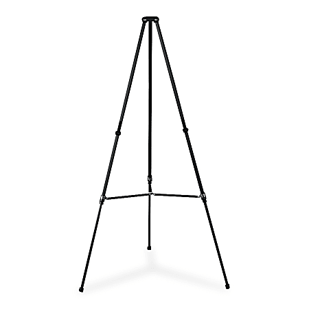 Quartet® Lightweight Telescoping Easel, Aluminum, Black