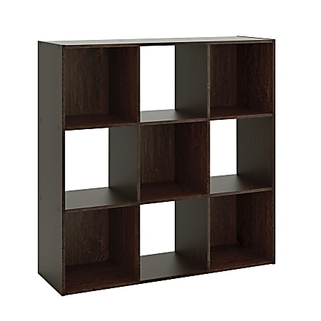 Sauder® Select 36”H 9-Cube Storage Bookcase, Cinnamon Cherry