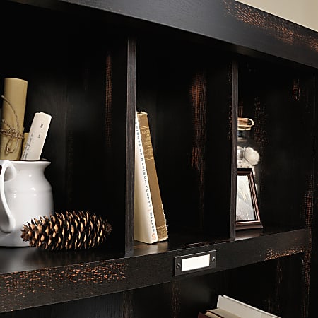 Sauder Dakota Pass Computer Desk With Hutch Char Pine Office Depot