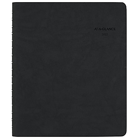 AT-A-GLANCE® The Action Planner Daily Planner, 6-1/2" x 8-3/4", Black, January To December 2022, 70EP0305