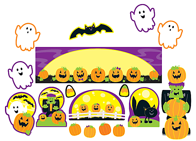 Carson-Dellosa Halloween Mini Bulletin Board Set, Multicolor, Grades Kindergarten-5
