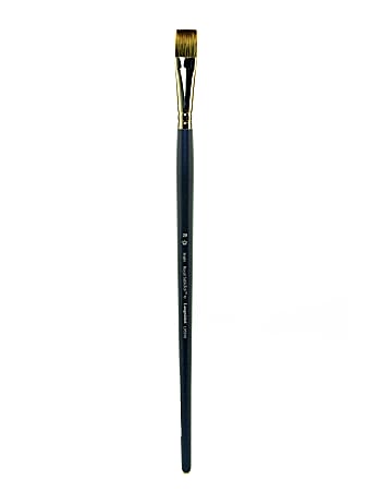 Royal & Langnickel Sabletek Long-Handle Paint Brush L95510, Size 20, Bright Bristle, Sable Hair, Blue