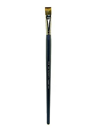 Royal & Langnickel Sabletek Long-Handle Paint Brush L95510, Size 22, Bright Bristle, Sable Hair, Blue