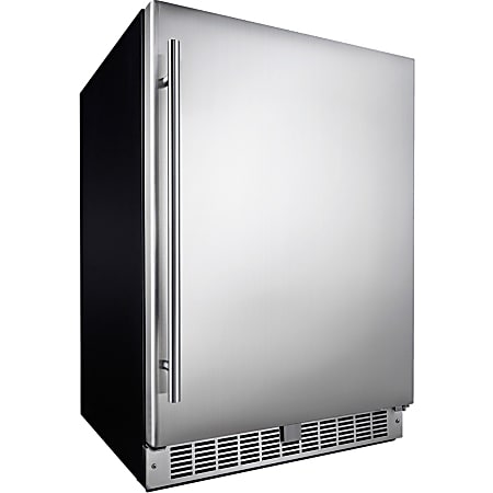 Silhouette Niagara 24" Integrated All Refrigerator - DAR055D1BSSPR - 5.50 ft³ - 5.50 ft³ Net Refrigerator Capacity - Stainless Steel - Smooth - Tempered Glass Shelf - Built-in - LED Light