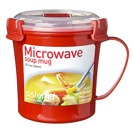 Sistema Soup Mug, Red