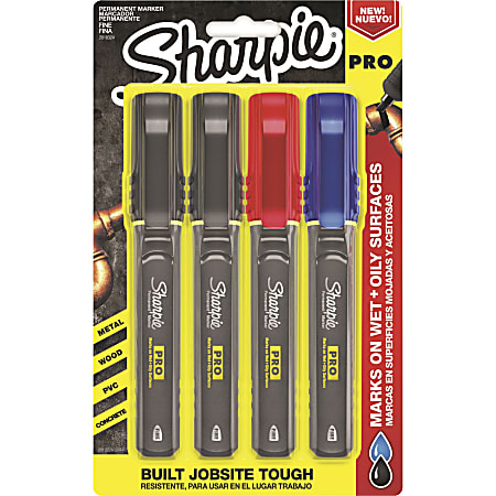 Sharpie Permanent Markers, , Fine Point, 3/PK, Assorted PK