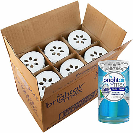 Bright Air Max Odor Eliminator - Gel - 4 fl oz (0.1 quart) - Cool + Clean - Phthalate-free, BHT Free, Parabe - 900439CT