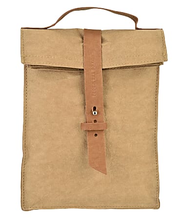 Out Of The Woods™ Paper Sac Lunch Bag, 10-1/8"H x 5-1/8"W x 7-1/2"D, Sahara