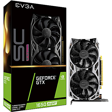 EVGA NVIDIA GeForce GTX 1650 SUPER Graphic Card 4 GB GDDR6 1.76