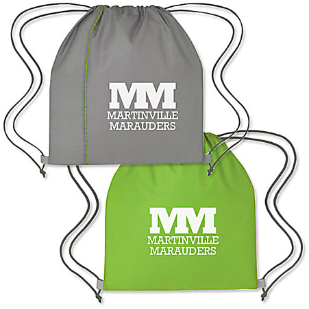 Custom Promotional Reversible Sports Tote, Sample, 15" x 16 1/2"