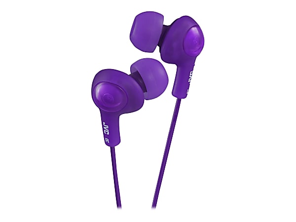 JVC® Gummy Plus In-Ear Headphones, Purple, JVCHAFX5V