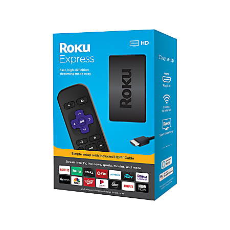  Roku Express  HD Roku Streaming Device with Simple