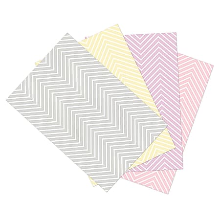Pacon® Ella Bella Photography Backdrop Paper, 48" x 12', Assorted Chevron, Pack Of 4 Rolls