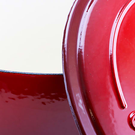 Crock-pot Artisan 7-Quart Round Cast Iron Dutch Oven Scarlet Red