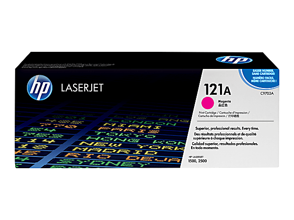 HP 121A - Magenta - original - LaserJet - toner cartridge (C9703A) - for Color LaserJet 1500, 1500L, 1500L xi, 2500, 2500L, 2500Lse, 2500n, 2500tn; LaserJet 1500l