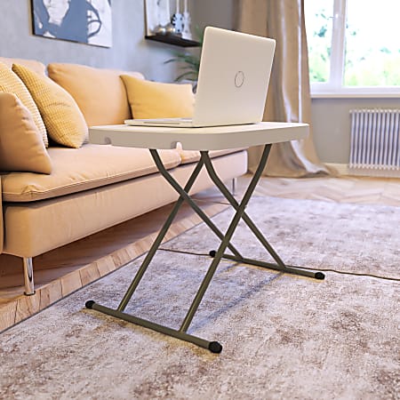 Flash Furniture Indoor/Outdoor Plastic Folding Table, 27"H x
