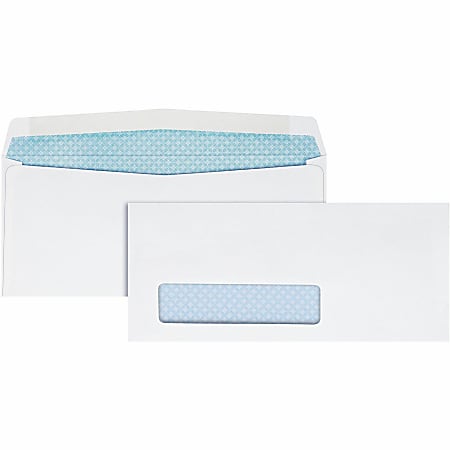 Quality Park® #8 Single Window Envelopes, Bottom Left Window, Gummed Seal, White, Box Of 500