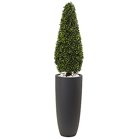 Nearly Natural 23 H Plastic Boxwood Ball Topiary With Planter Green -  Office Depot