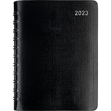 Office Depot® Brand Weekly/Monthly Planner, 4" x 6", Black, January To December 2023, OD711500