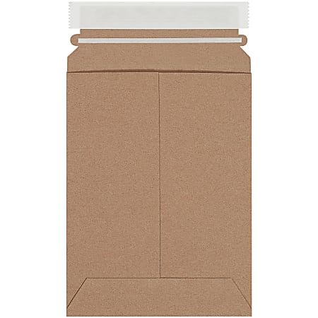 Partners Brand Kraft Stayflats® Utility Mailers, 6" x 9", Brown, Pack of 250  