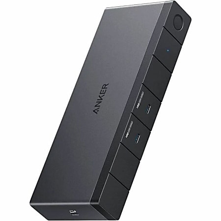 ANKER 568 USB-C Docking Station (11-in-1, USB4) - for Notebook/Tablet/Smartphone/Monitor - 180 W - USB Type C - 3 Displays Supported - 8K, 4K - 7680 x 4320, 3840 x 2160 - 6 x USB Ports - 2 x USB 2.0 - 4 x USB Type-A Ports - USB Type-A