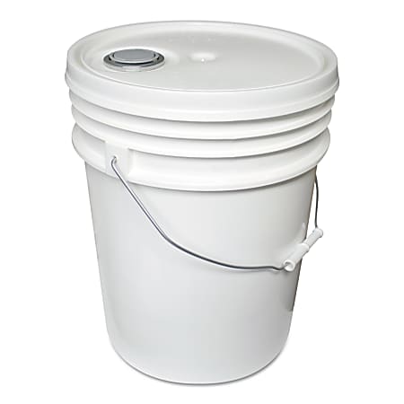 Impact Utility Polypropylene Bucket. 14-1/2”H x 11”W, White