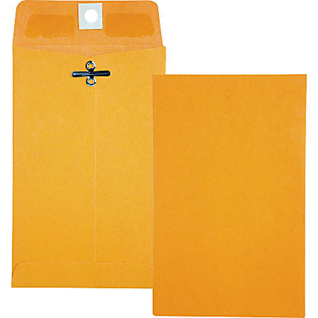Quality Park® #15 Clasp Envelopes, Clasp Closure, Brown, Box Of 100
