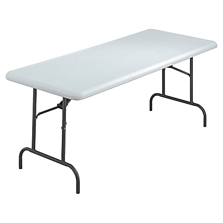 Iceberg IndestrucTable TOO™ 1200-Series Folding Table, 72"W x 30"D, Platinum
