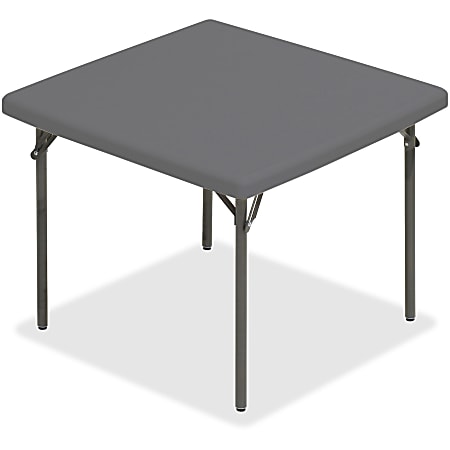 Iceberg IndestrucTable TOO™ 1200-Series Folding Table, 37"W x 37"D, Charcoal