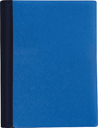 Office Depot® Brand Stellar Notebook With Spine Cover, 6" x 9-1/2", 3 Subject, College Ruled, 120 Sheets, Blue