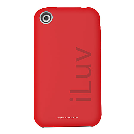 iLuv® Silicone Case For iPhone® 3GS, Red