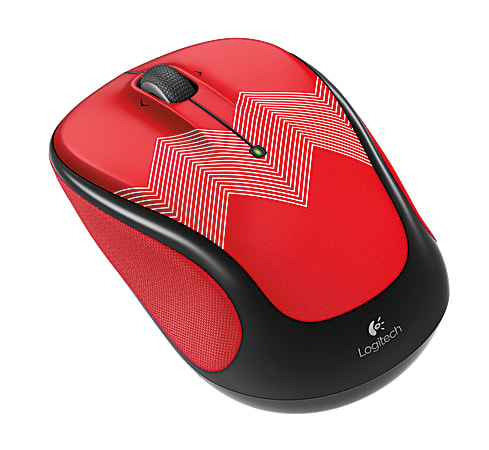 Logitech® M325c Wireless Mouse, Red Zigzag